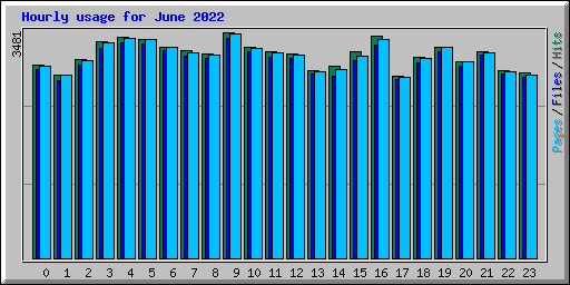 Hourly usage for June 2022